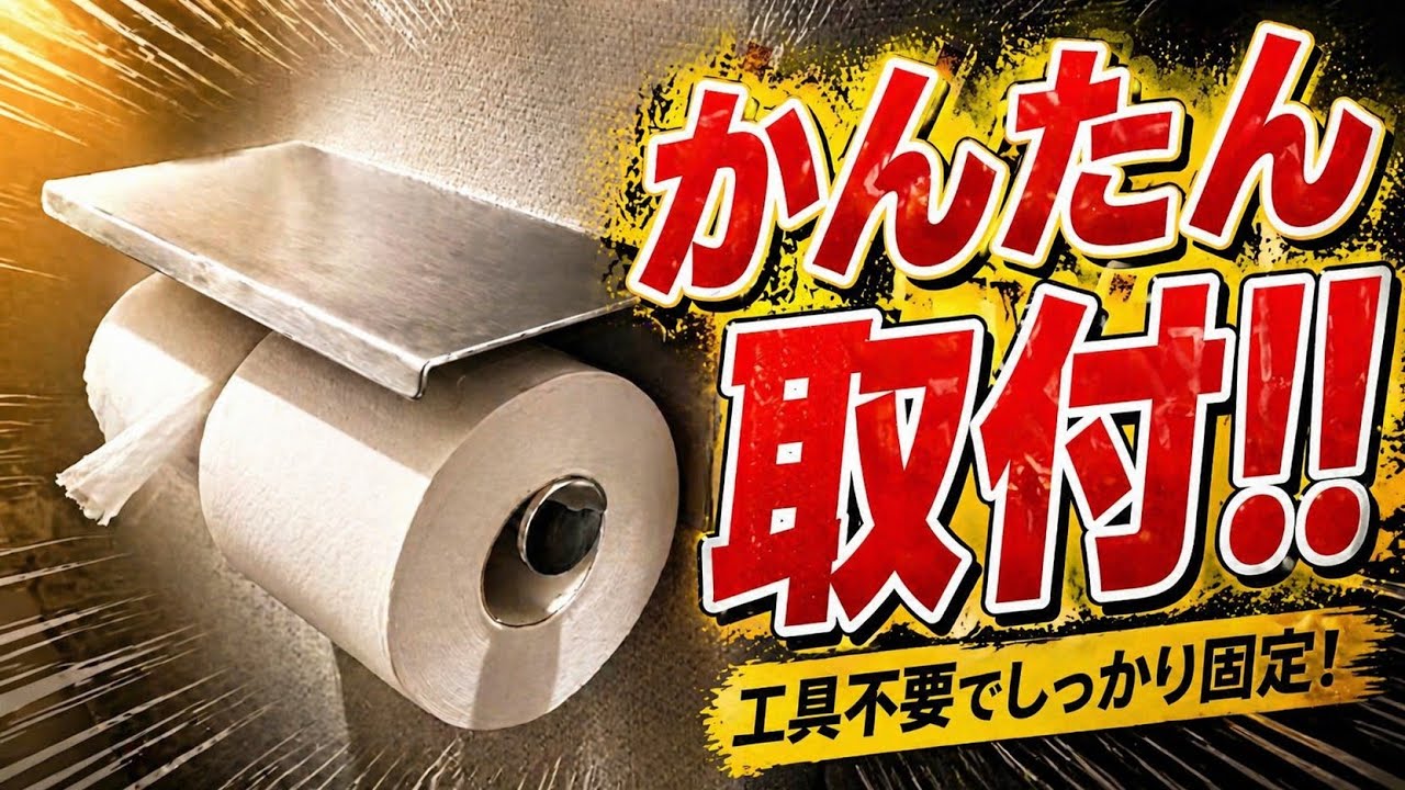 Köchel トイレットペーパーホルダー設置レビューのYouTubeサムネイル