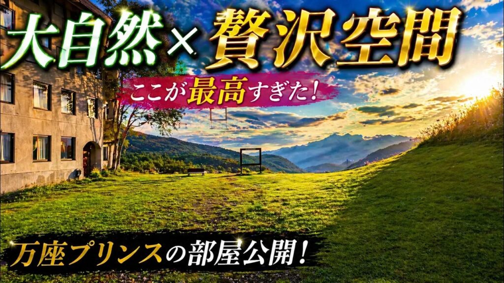万座プリンスホテルの客室と高原の景色を紹介する動画