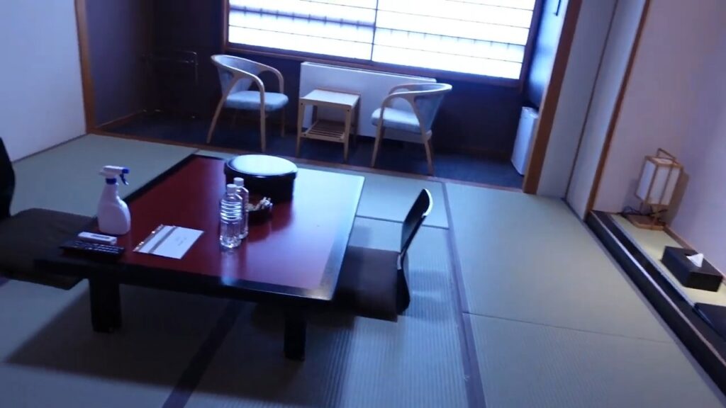 万座亭で実際に宿泊した畳敷きの和室