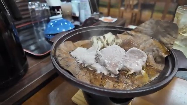誓湖荘で食べた夕食の一品