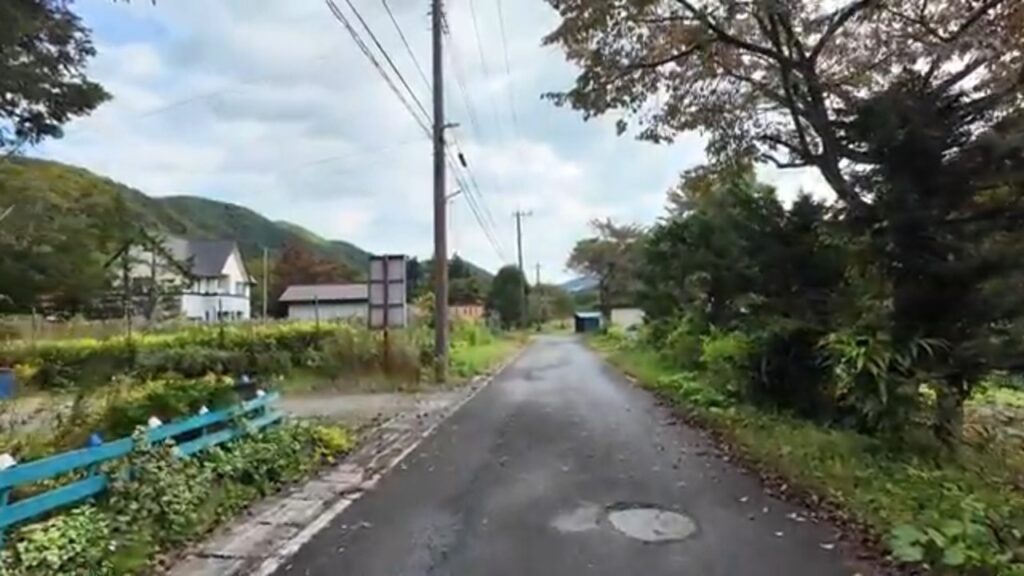 民宿やま久周辺の静かな道